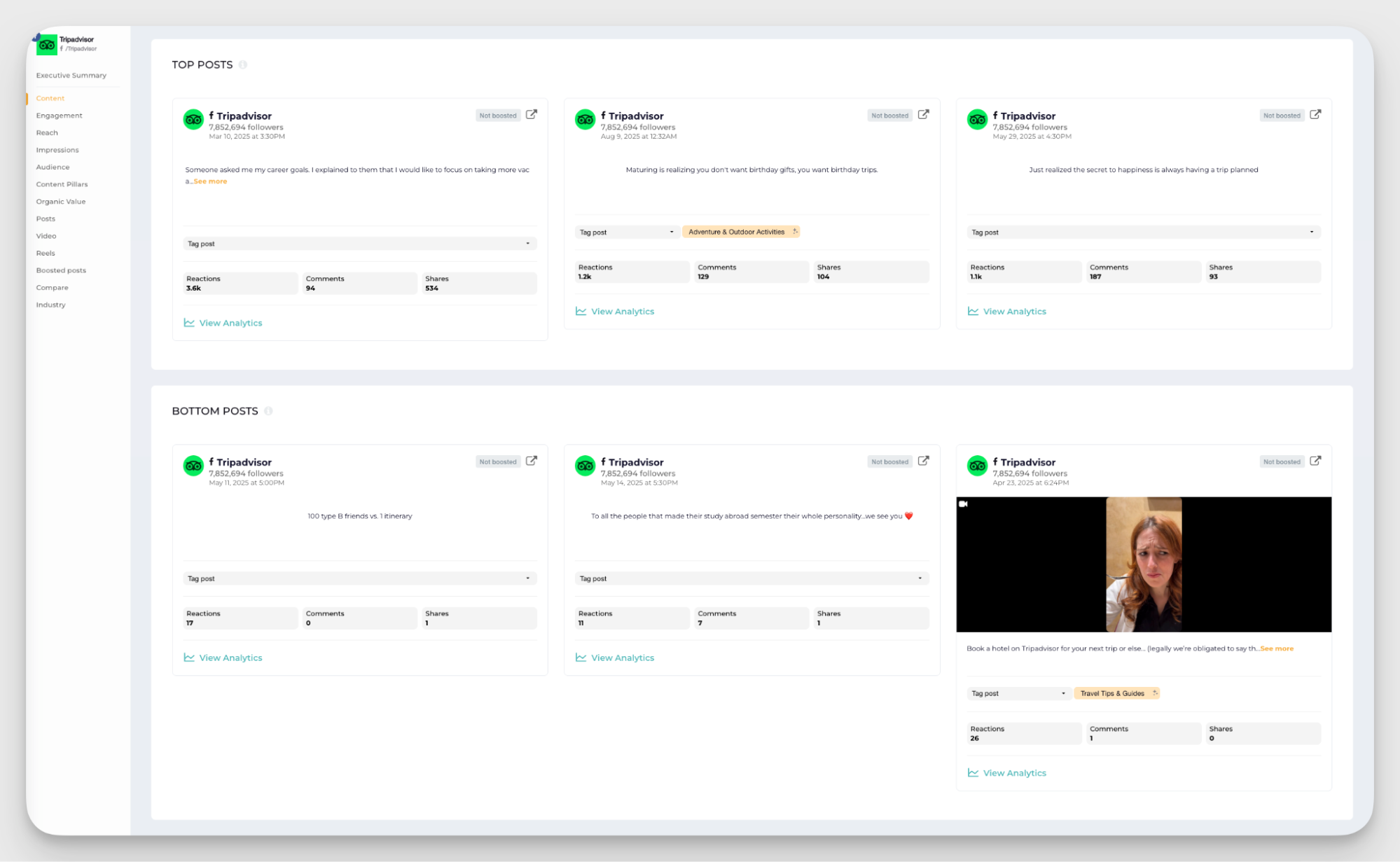 top posts socialinsider feature
