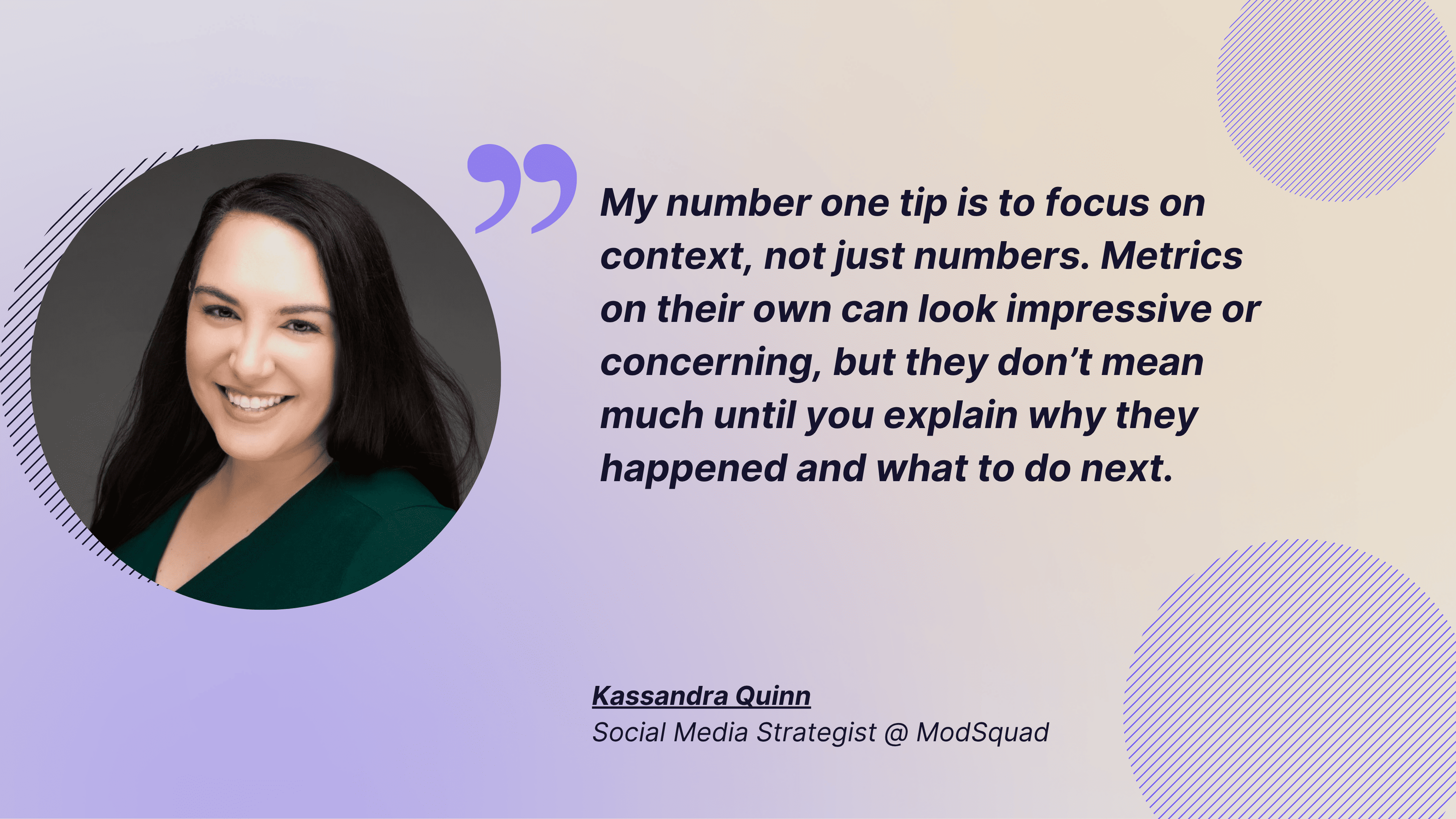 twitter metrics - kassandra quote
