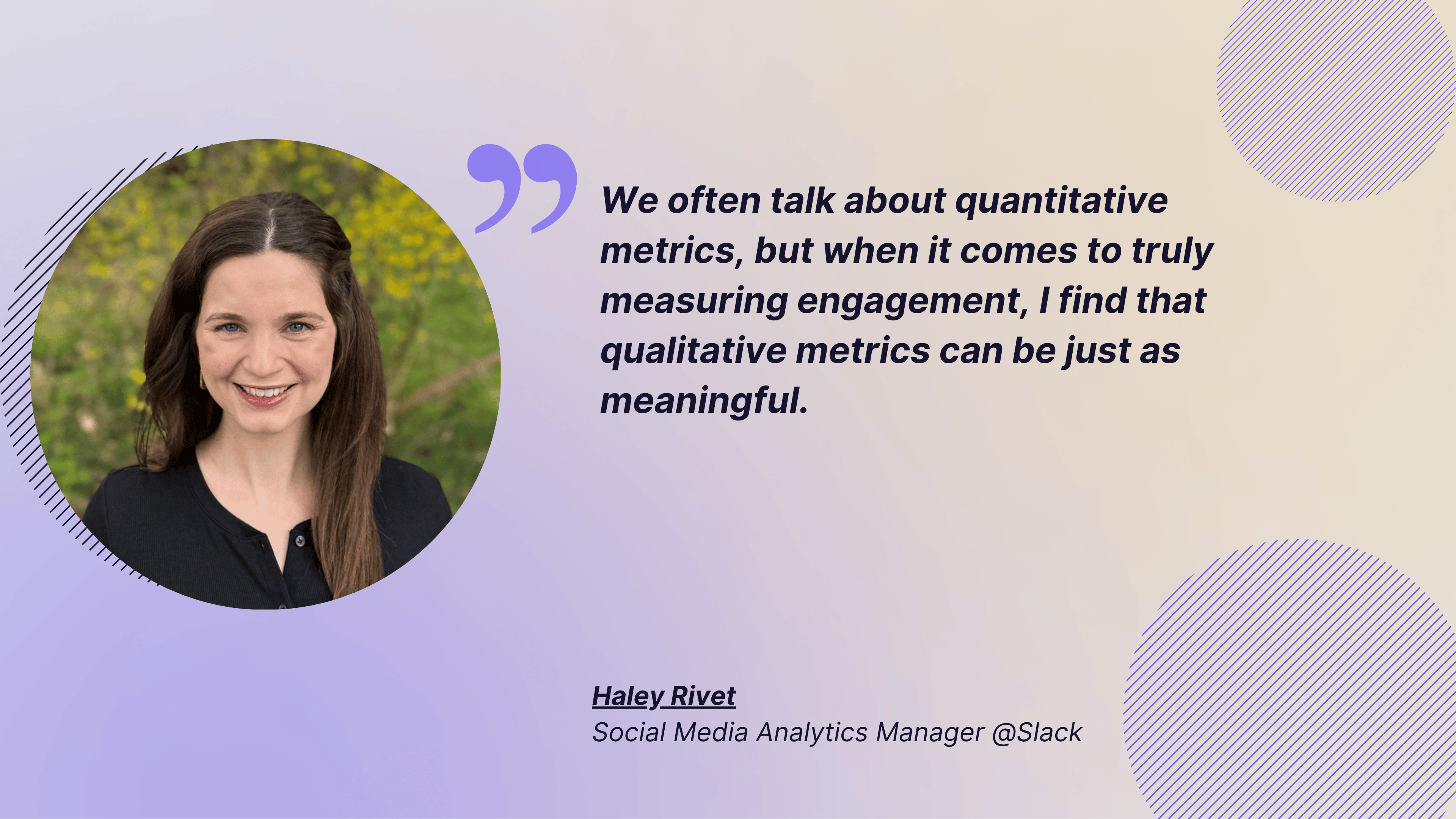 haley rivet quote about qualitative data