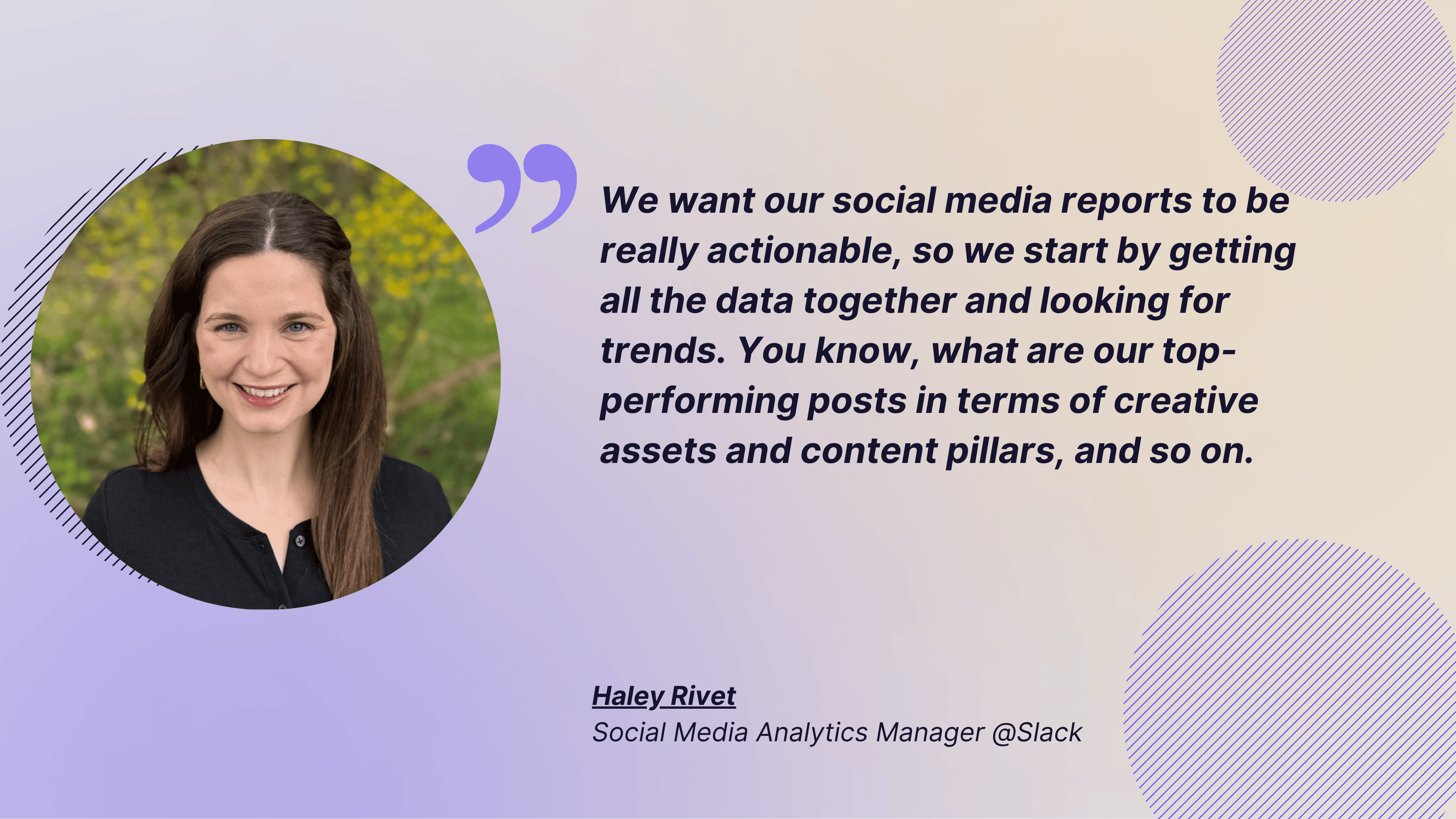 haley rivet quote about reporting