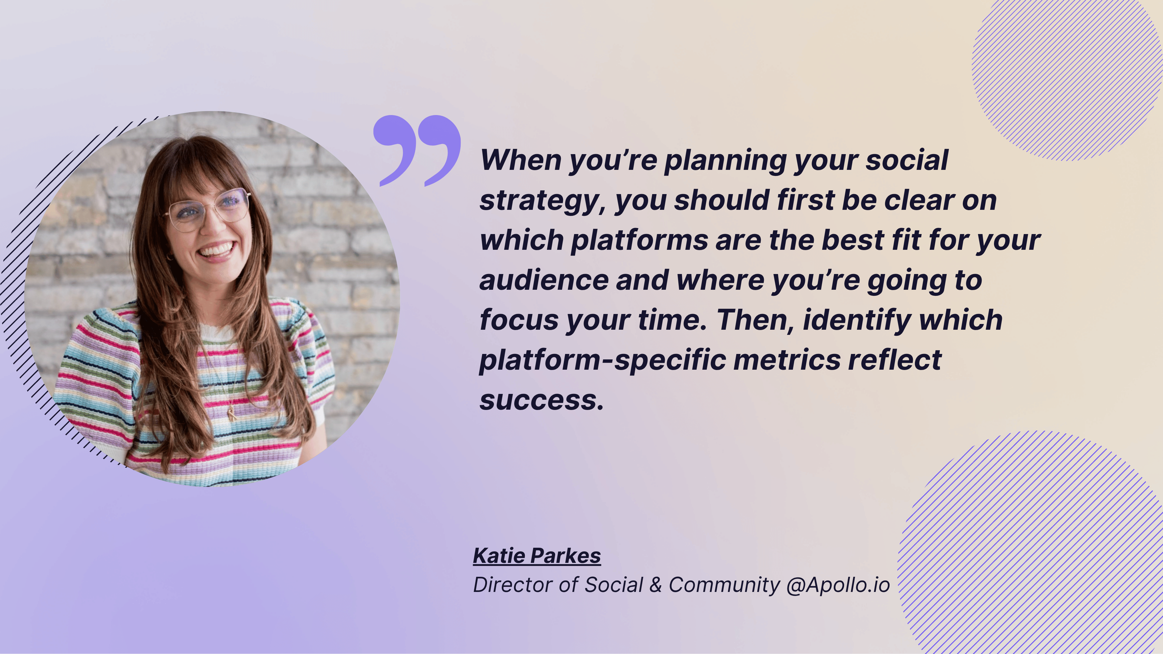 katie parkes quote related to metrics