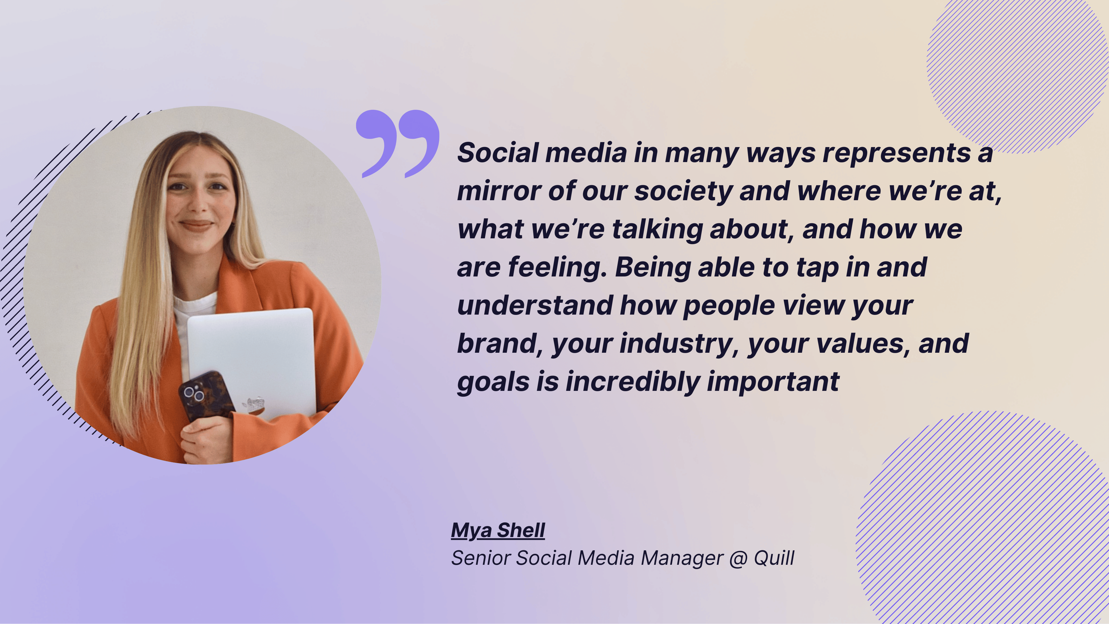 quote from mya shell about social media brand reputation