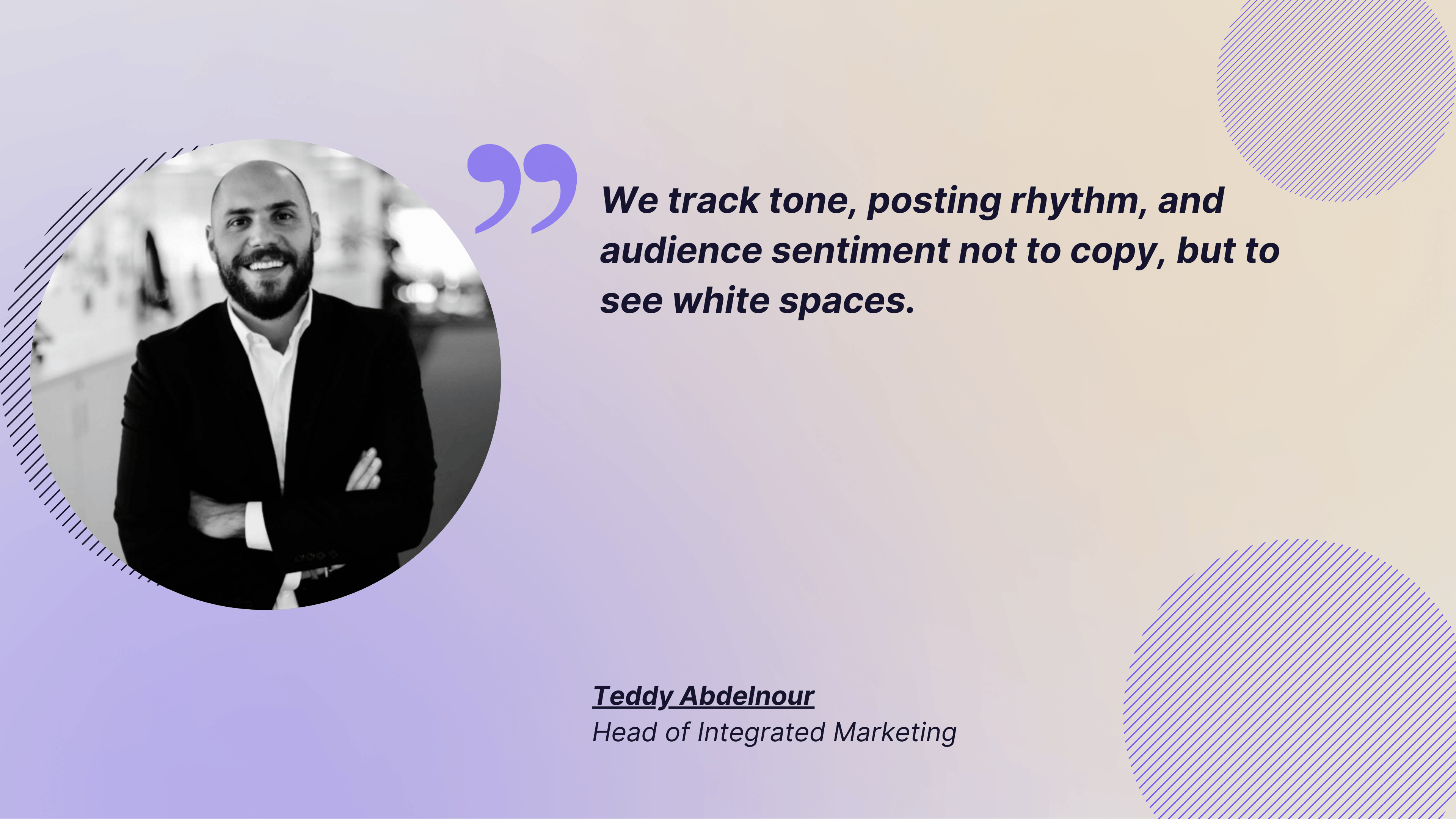 social media reporting -  quote from teddy