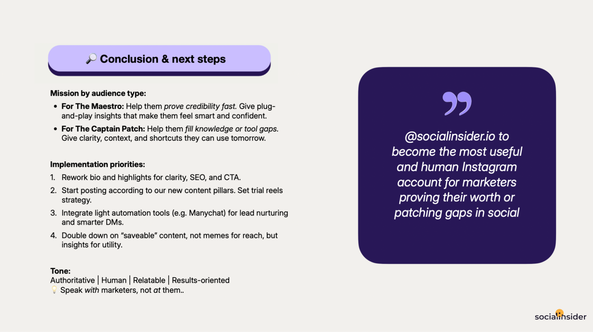 socialinsider instagram audience analysis