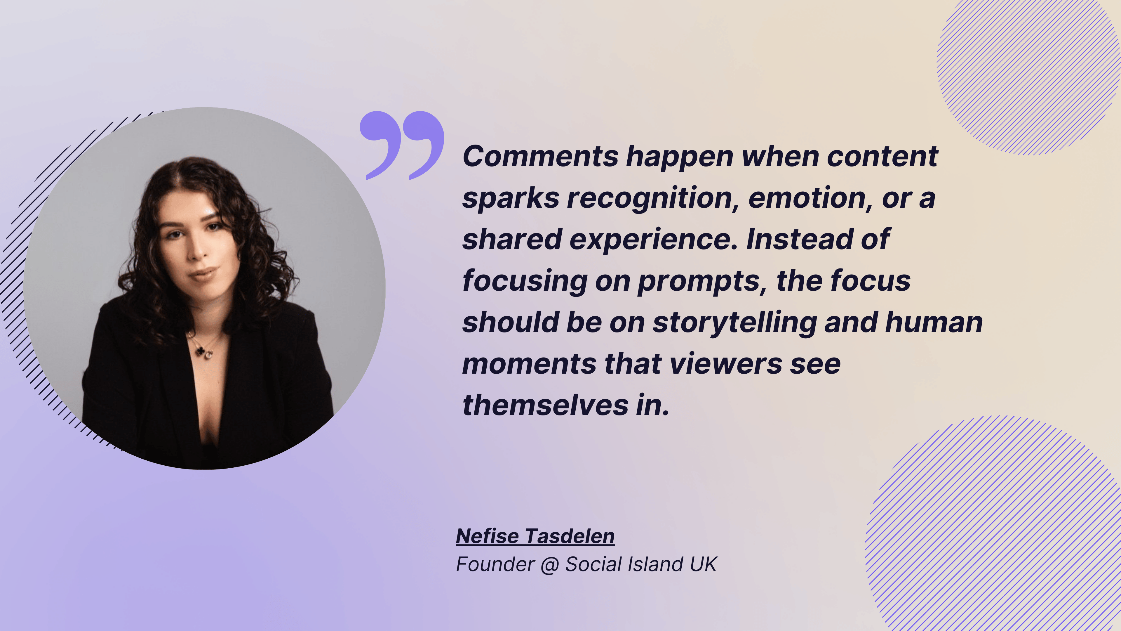 quote from nefise about generating comments