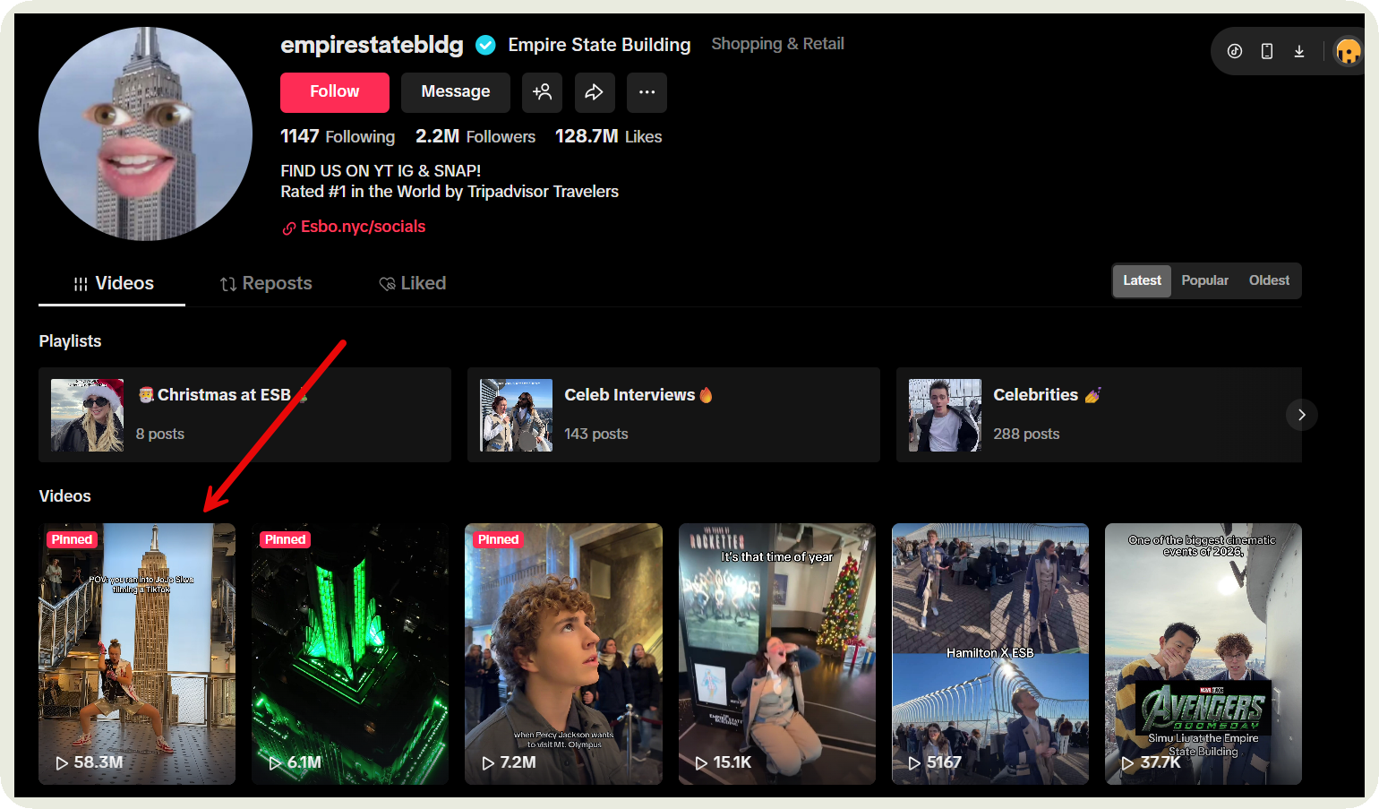 empire state building tiktok