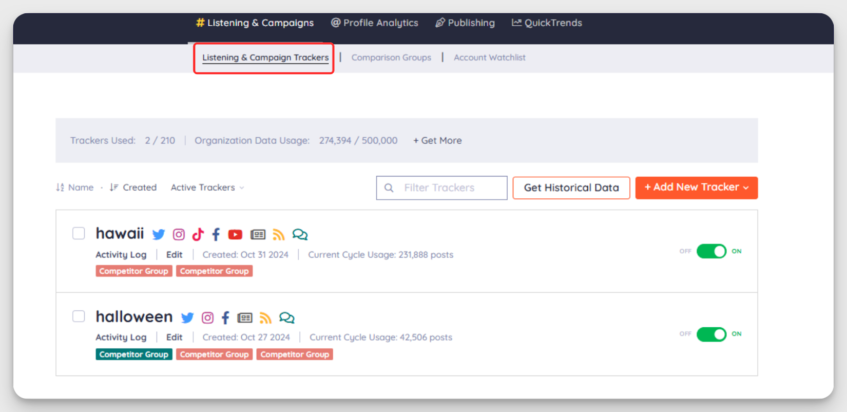 keyhole twitter analytics tool