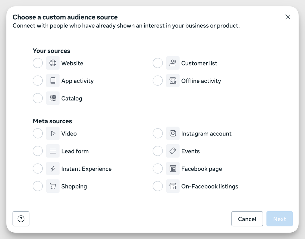 lookalike audiences creation