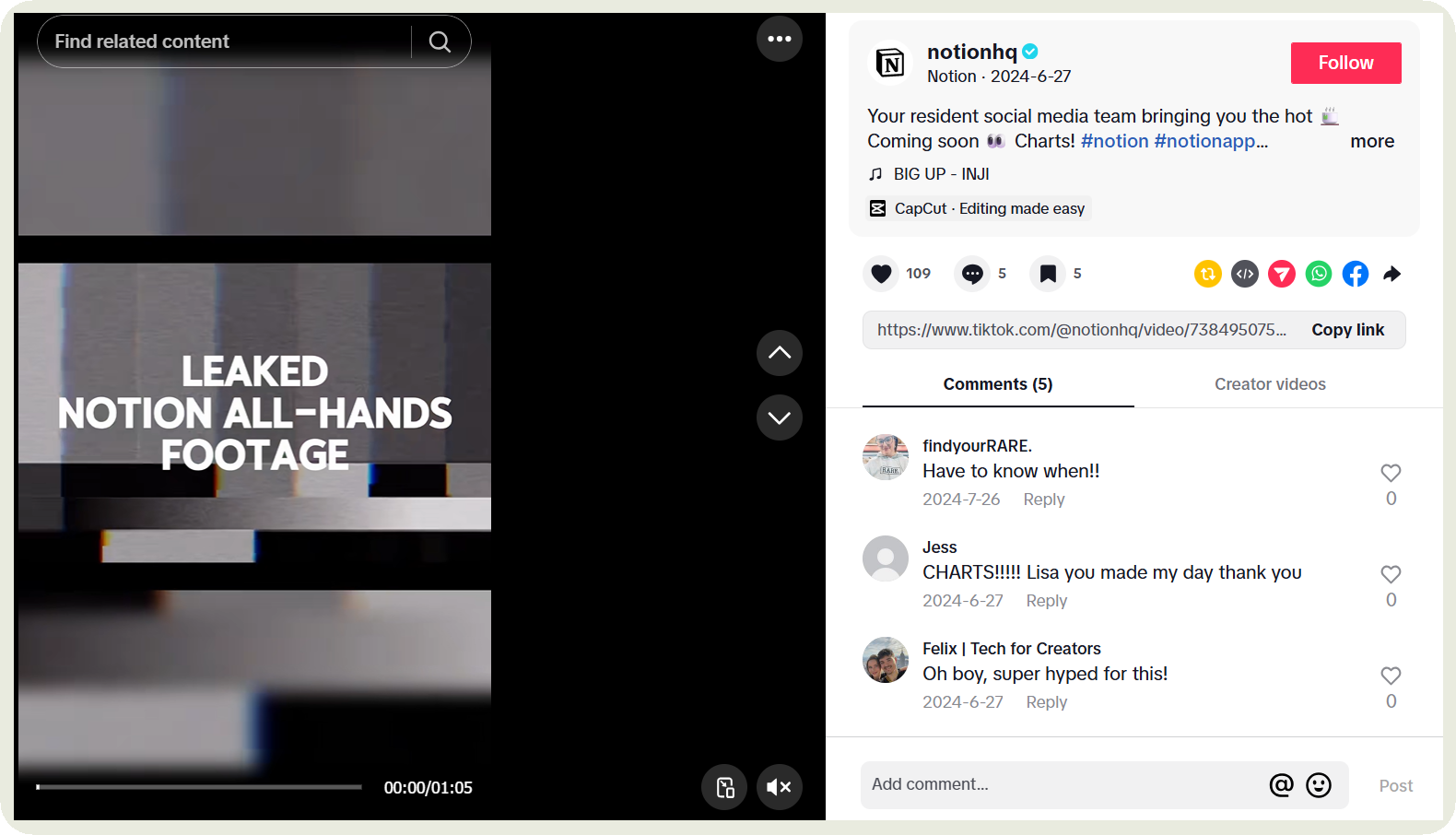 notion tiktok example