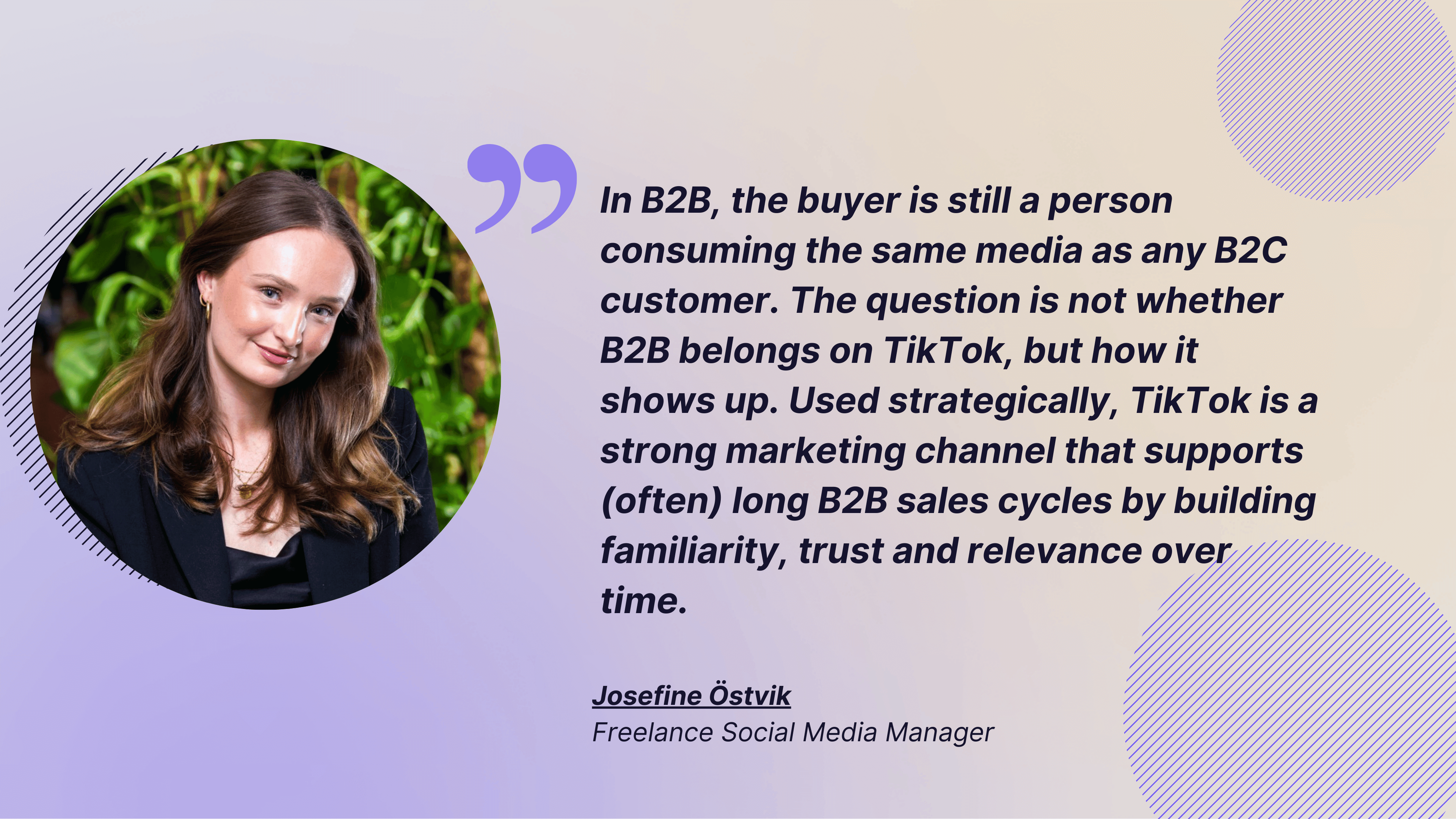 quote about tiktok for b2b