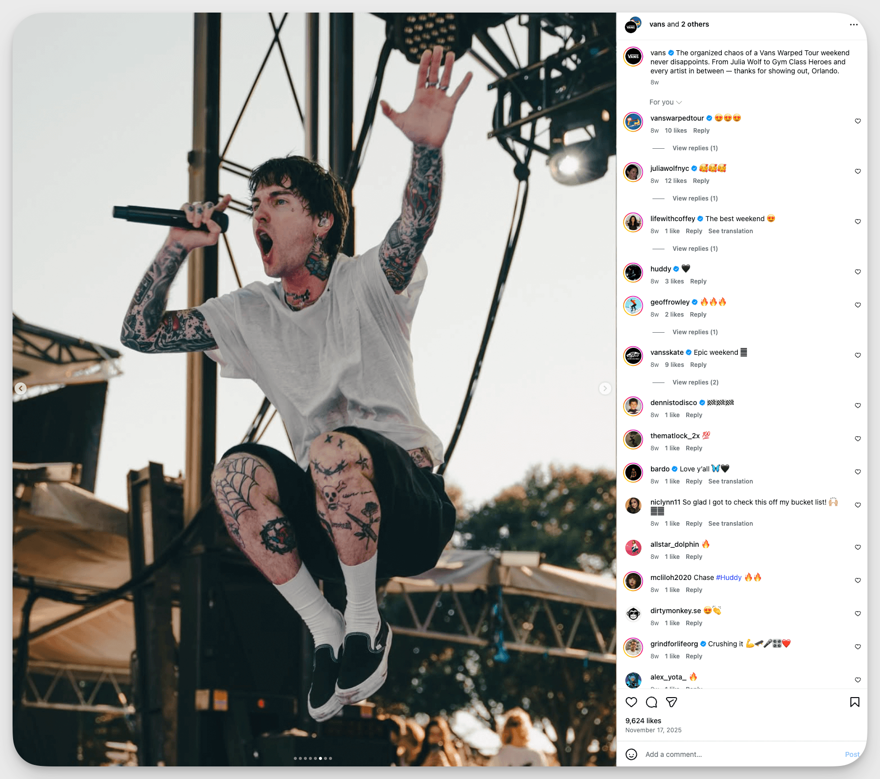  vans instagram carousel example