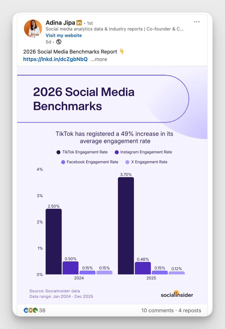 adina jipa post linkedin