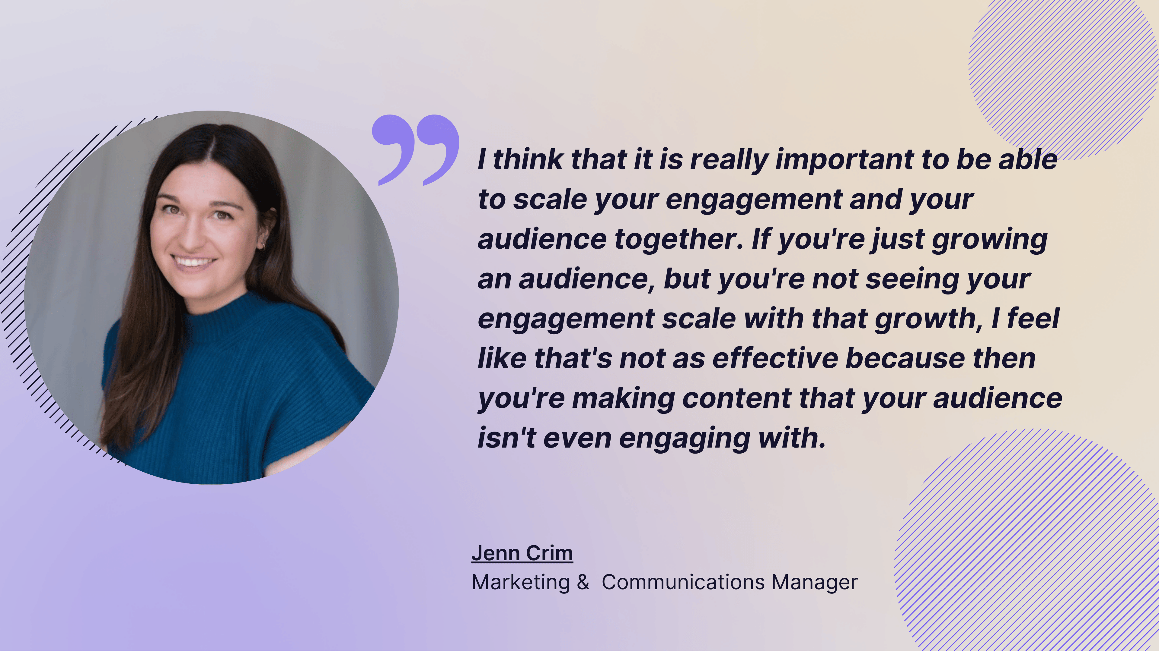 quote about audience engagement