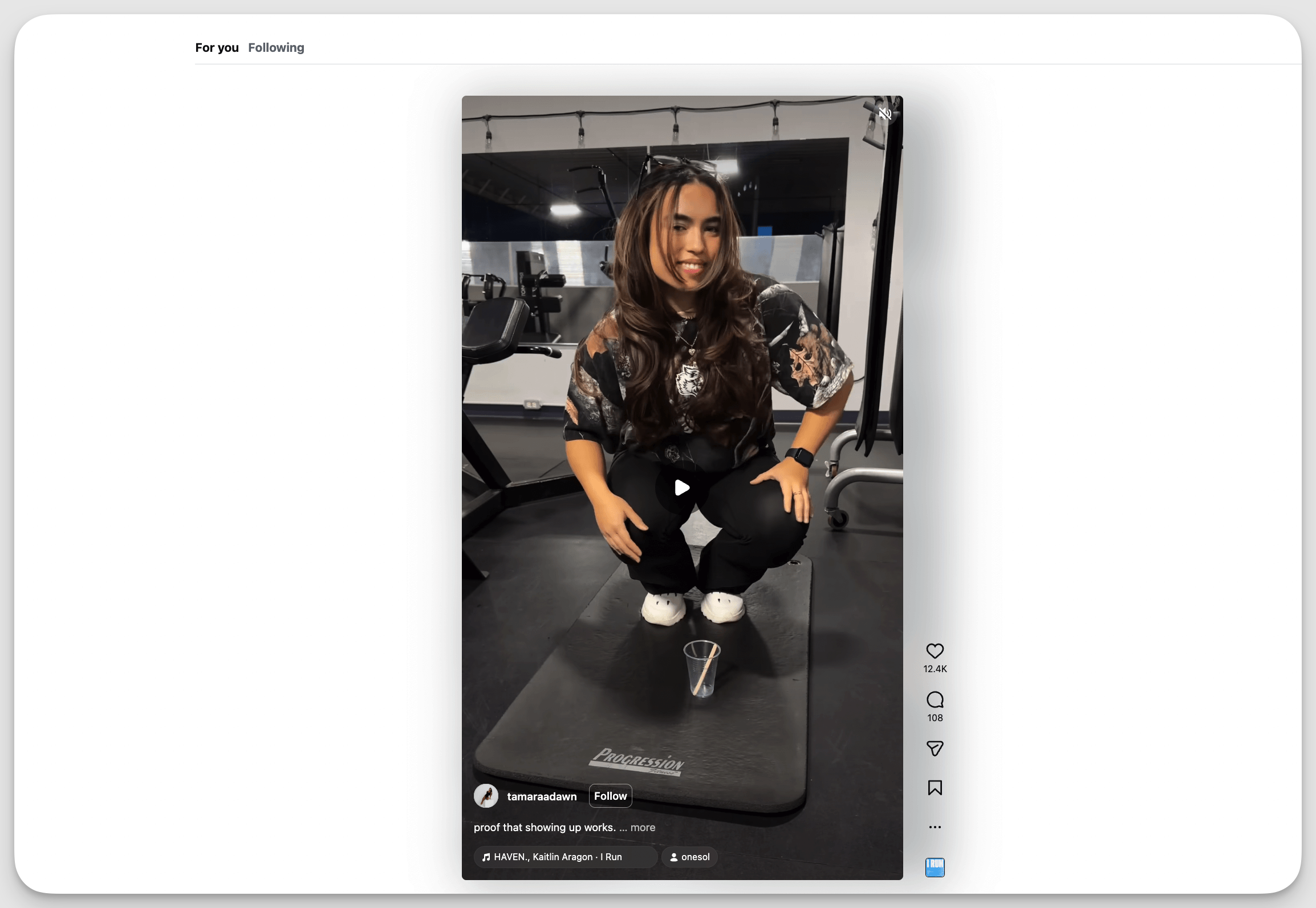 i run - instagram reel trend