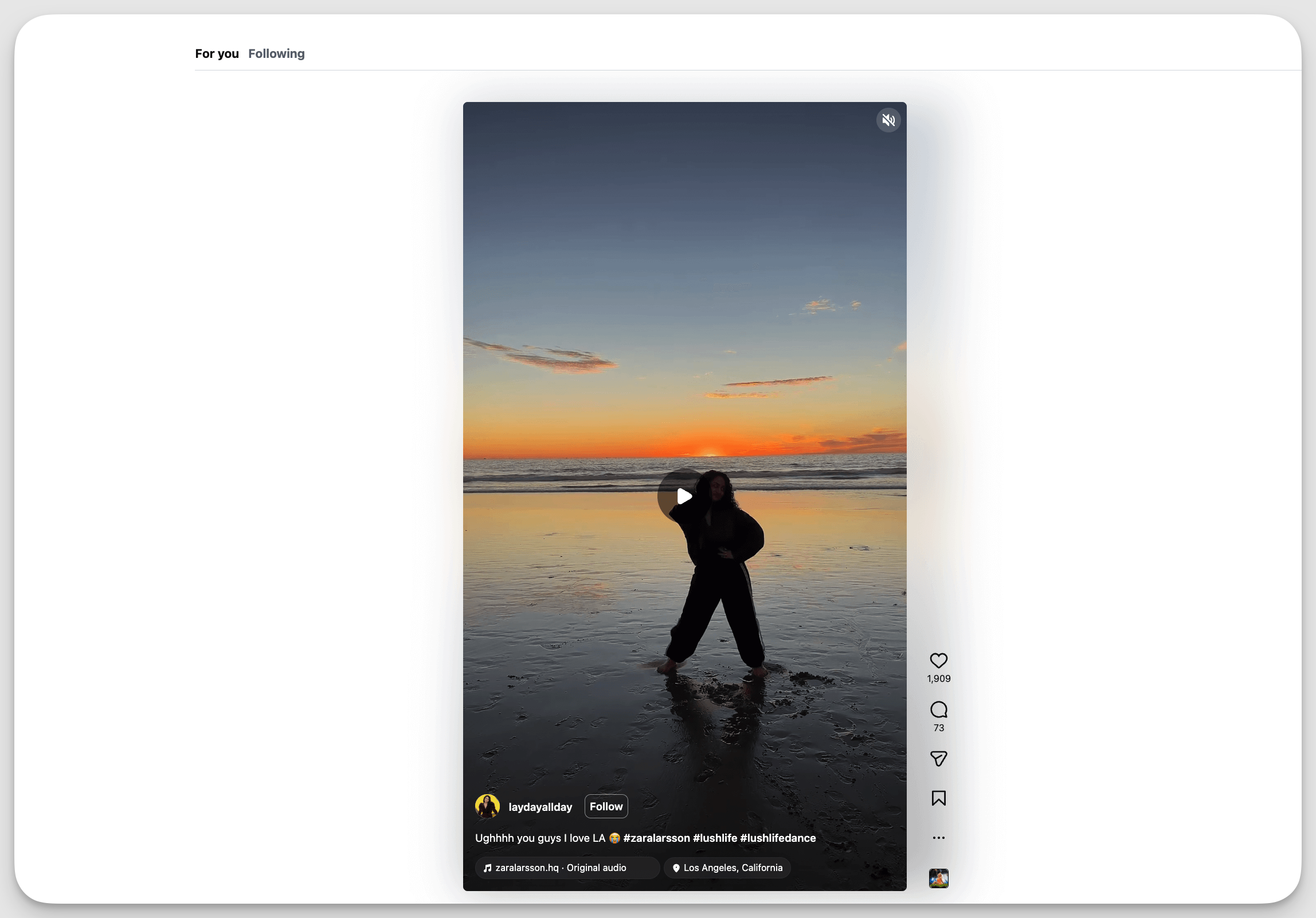 lush life instagram reel trend