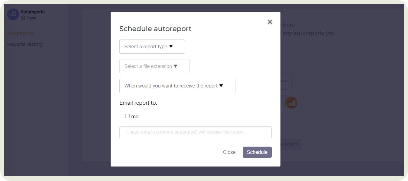 socialinisder autoreports feature
