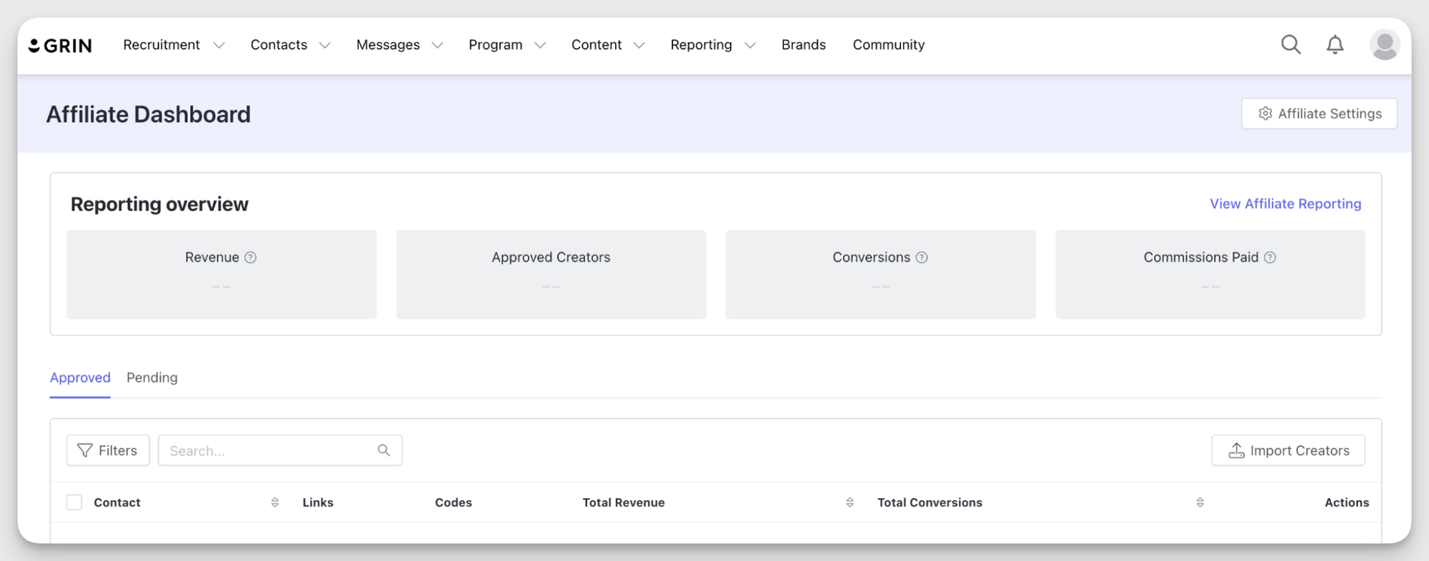 grin influencer analytics tool