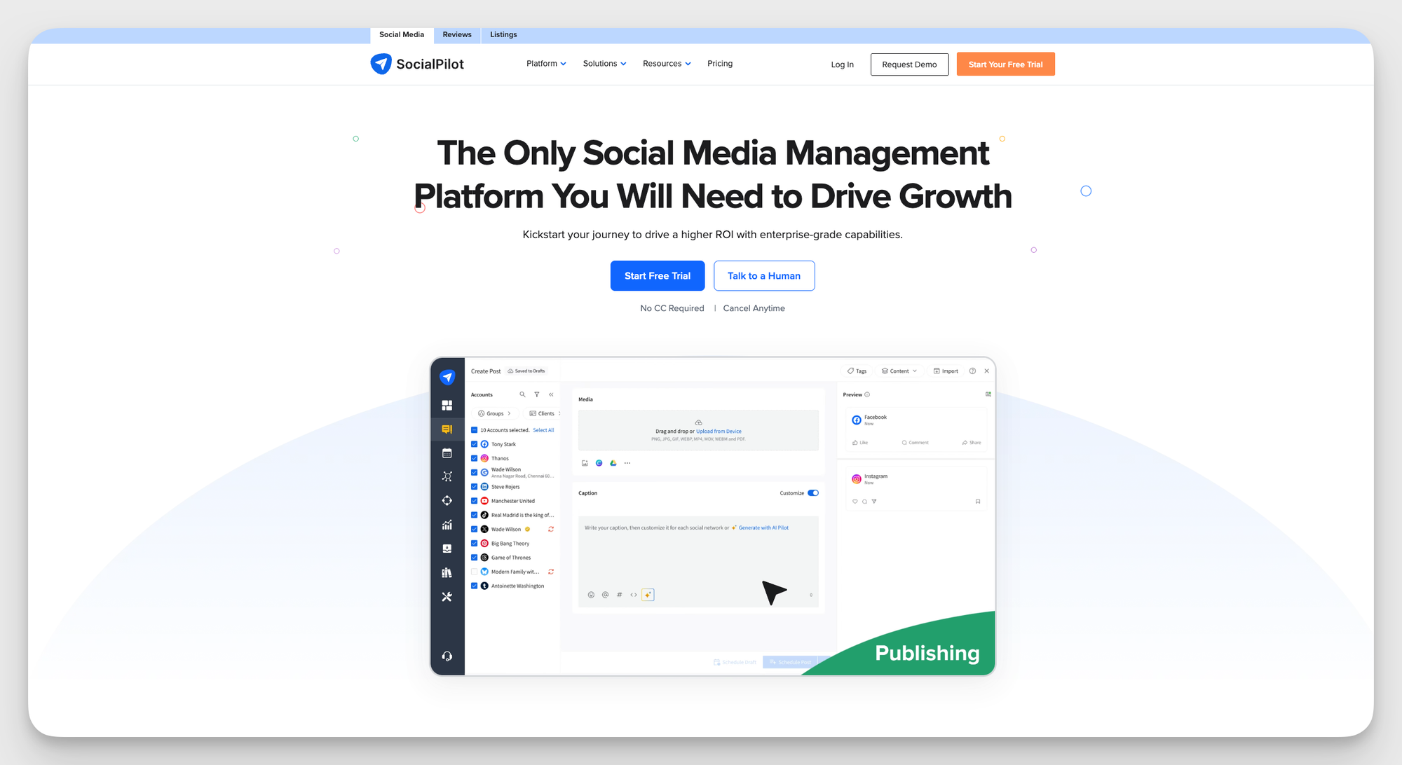 social pilot analytics tool