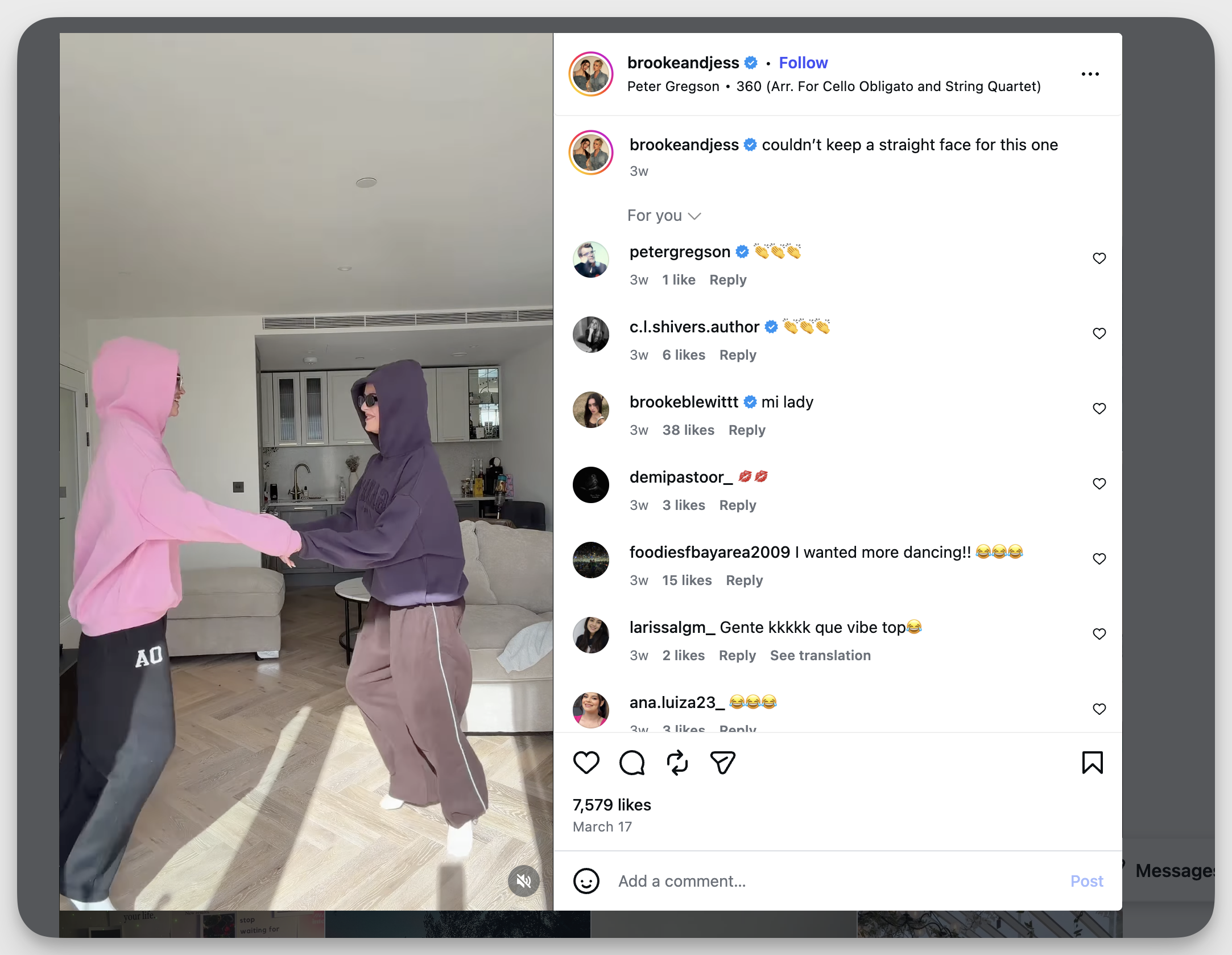 360 Brigerton sound viral on Instagram 