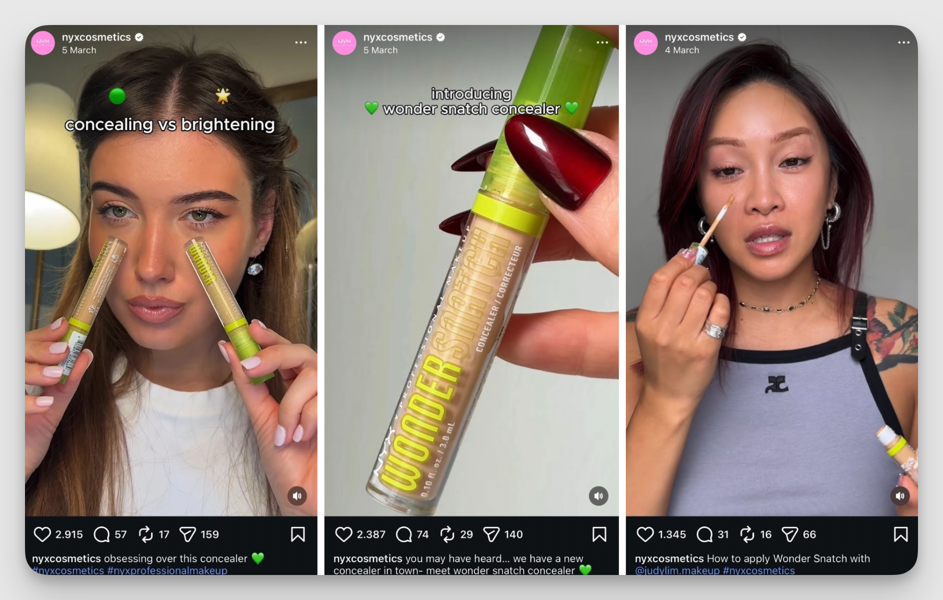 nyx cosmetics on instagram