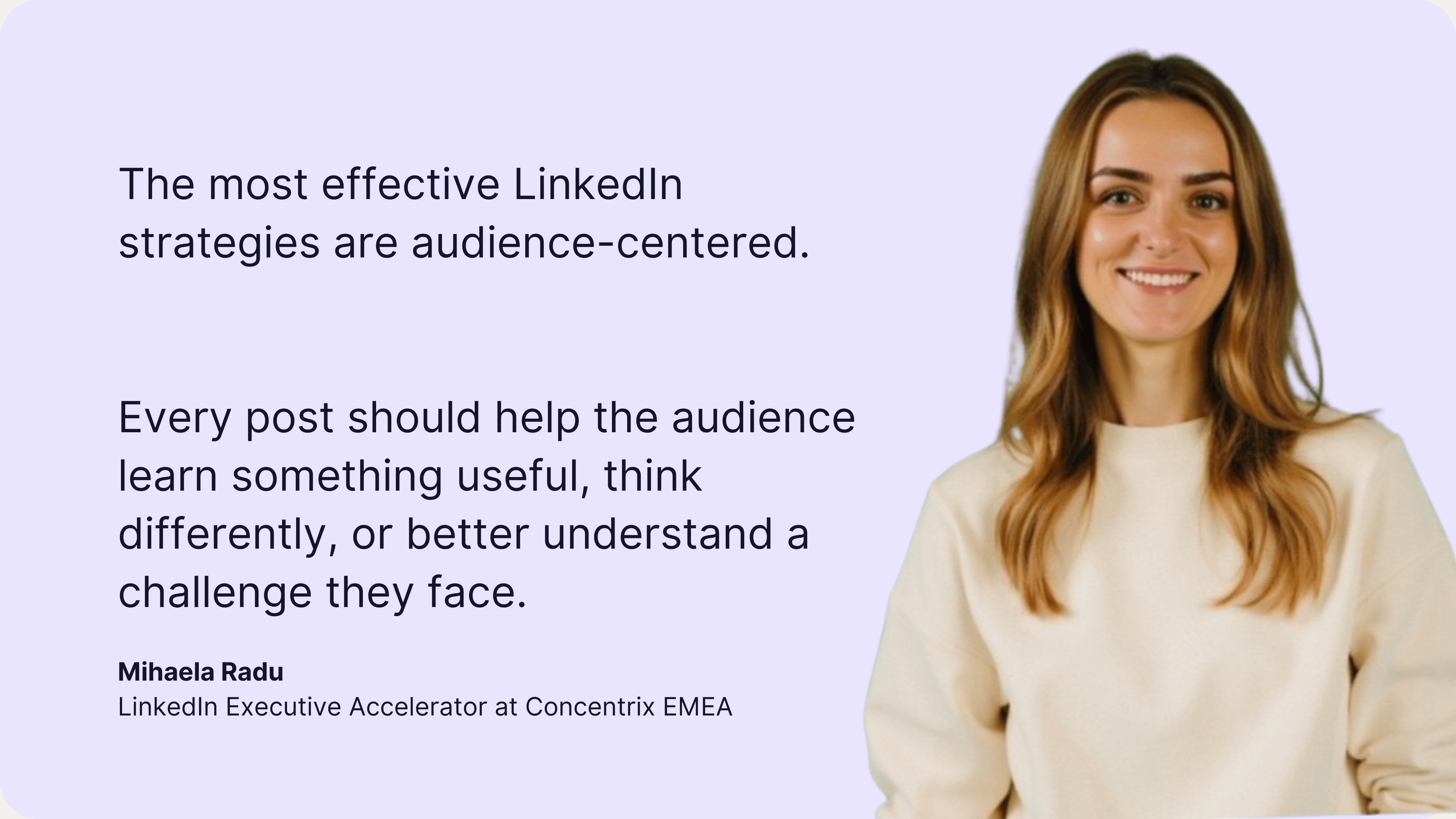 quote about audience centered strategies
