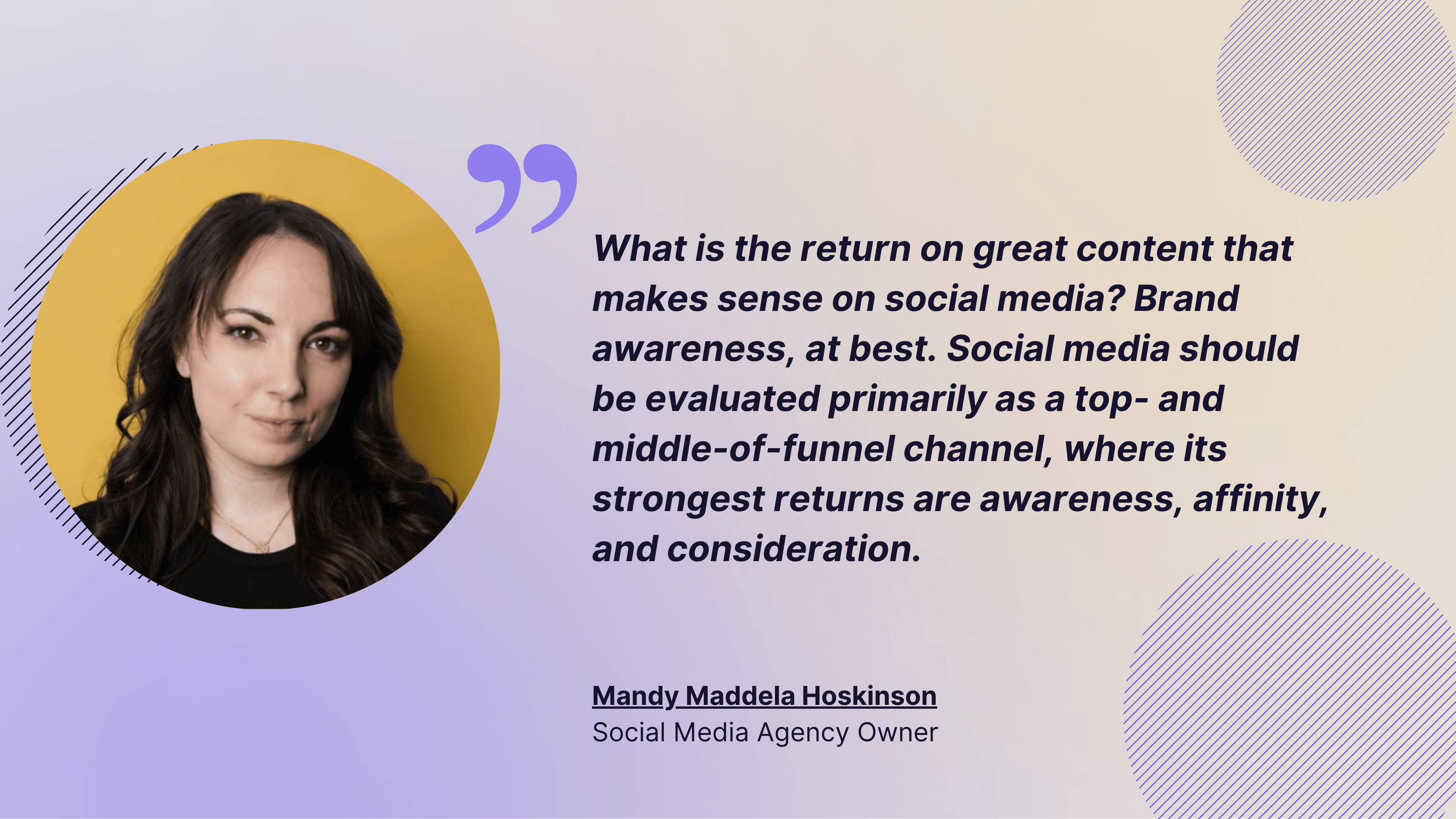 social media roi quote