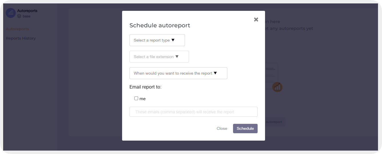 socialinsider autoreporting feature
