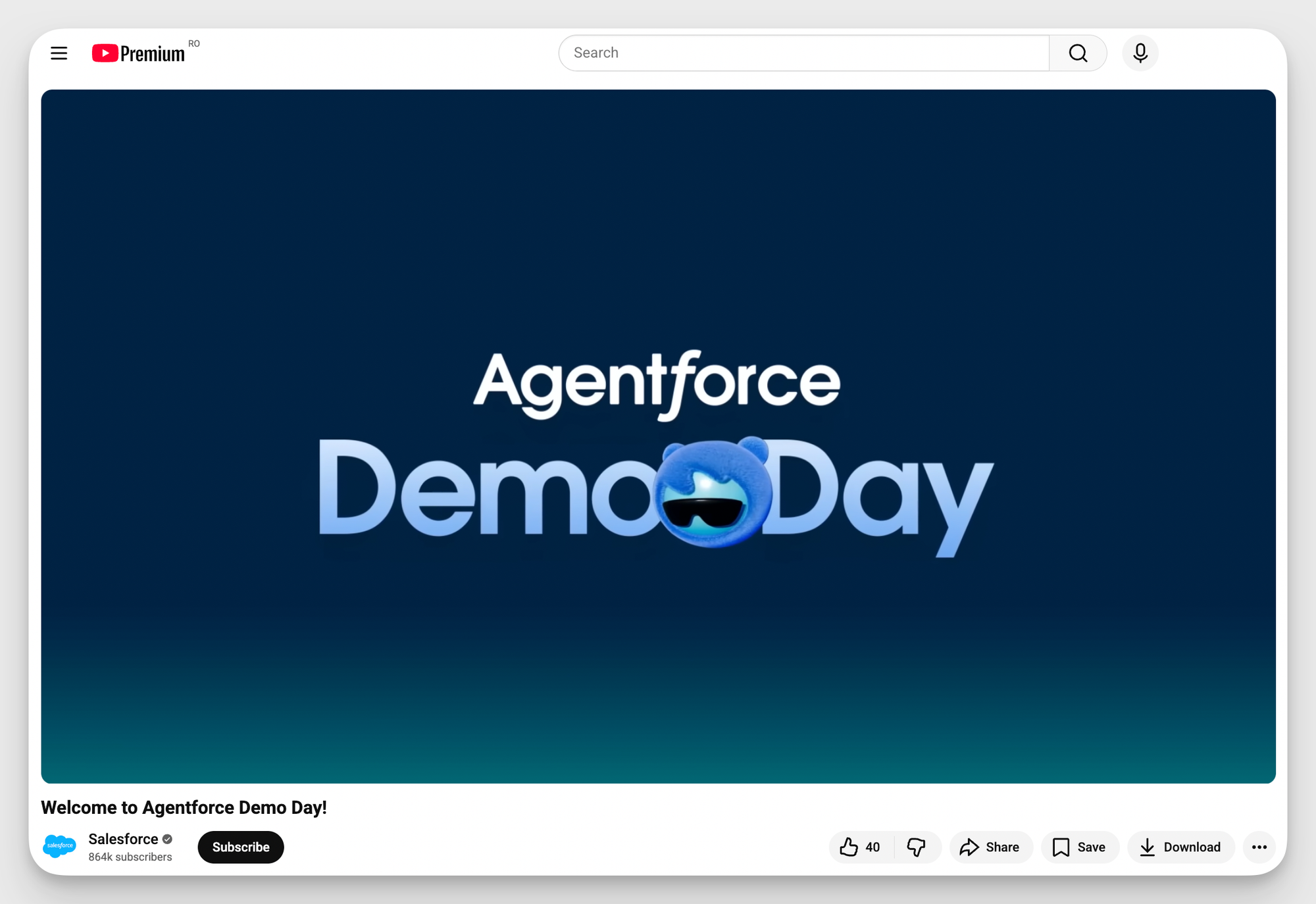 salesforce youtube demo video