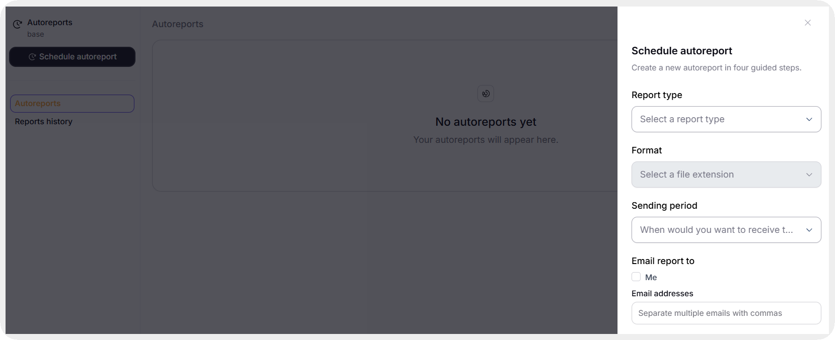 socialinsider autoreporting feature