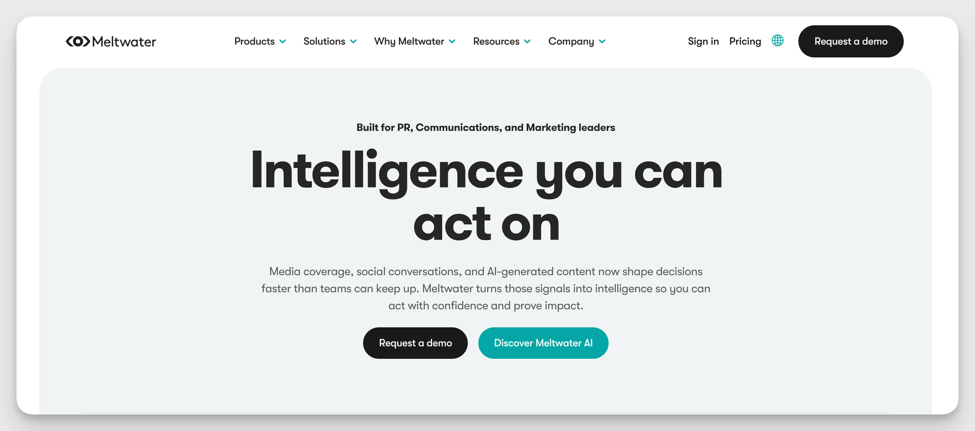 meltwater as a brand analytics tool